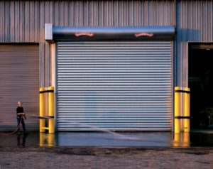Aluminum Glass Rolling Steel Service Doors